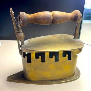 Heavy antique brass iron